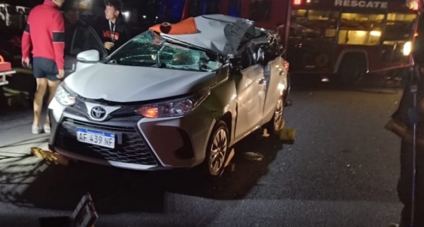 Los chocaron y se dieron a la fuga