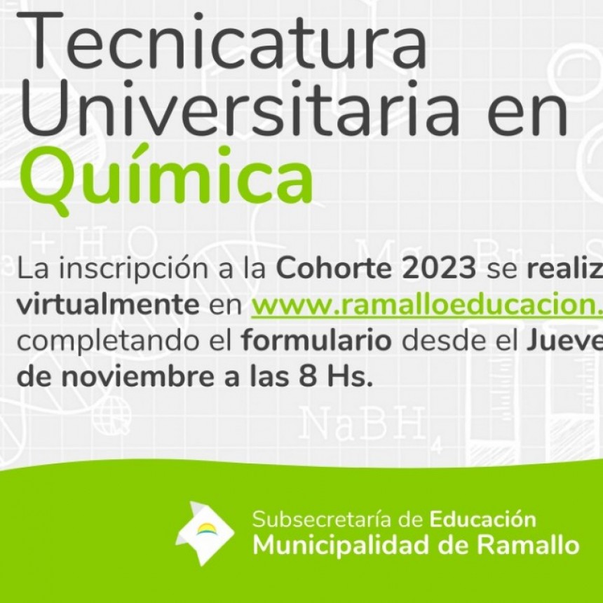 Tecnicatura Universitaria en Química 