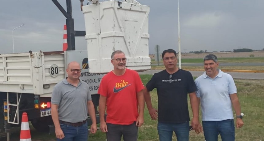 Comenzó con el cambio de luminarias en los accesos a Ramallo