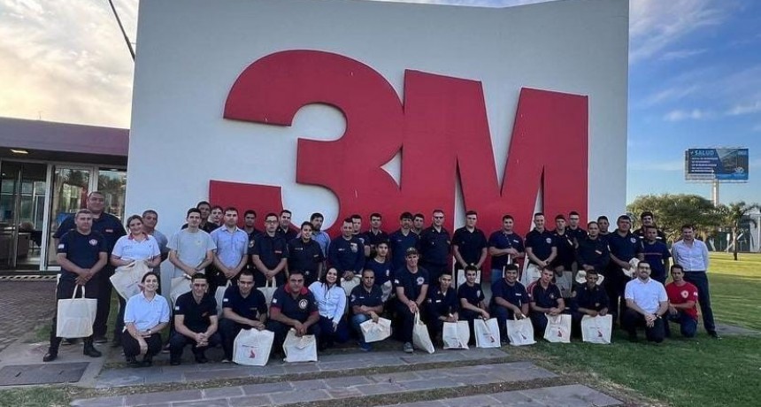 Capacitaron en protección respiratoria a bomberos de Ramallo