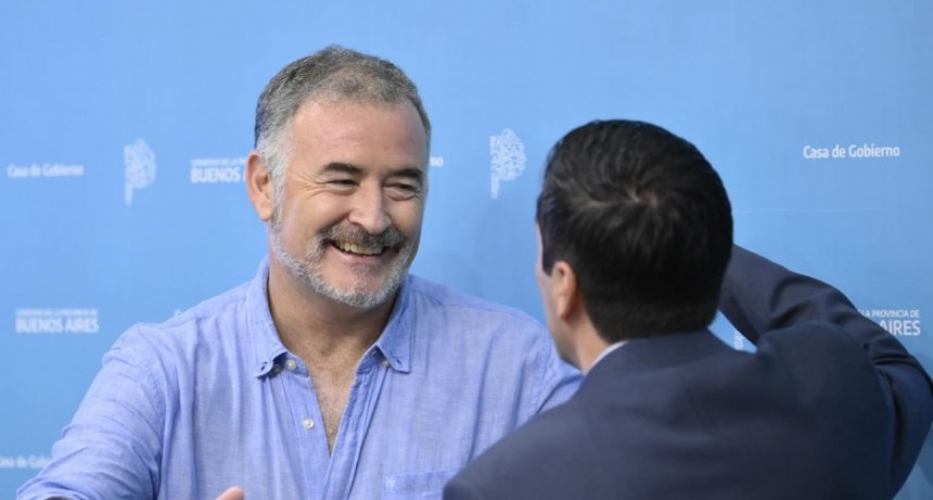 Mauro Poletti y un grupo de Intendentes bonaerenses se reunieron con Kicillof