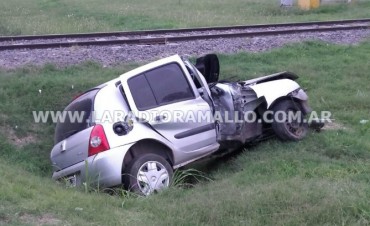 Accidente en camino de la costa