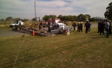 Accidente con tres víctimas fatales en Ramallo