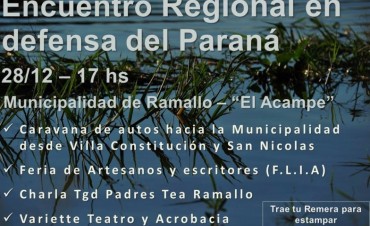 Encuentro en defensa del río Paraná
