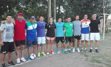 Encuentro con futbolistas