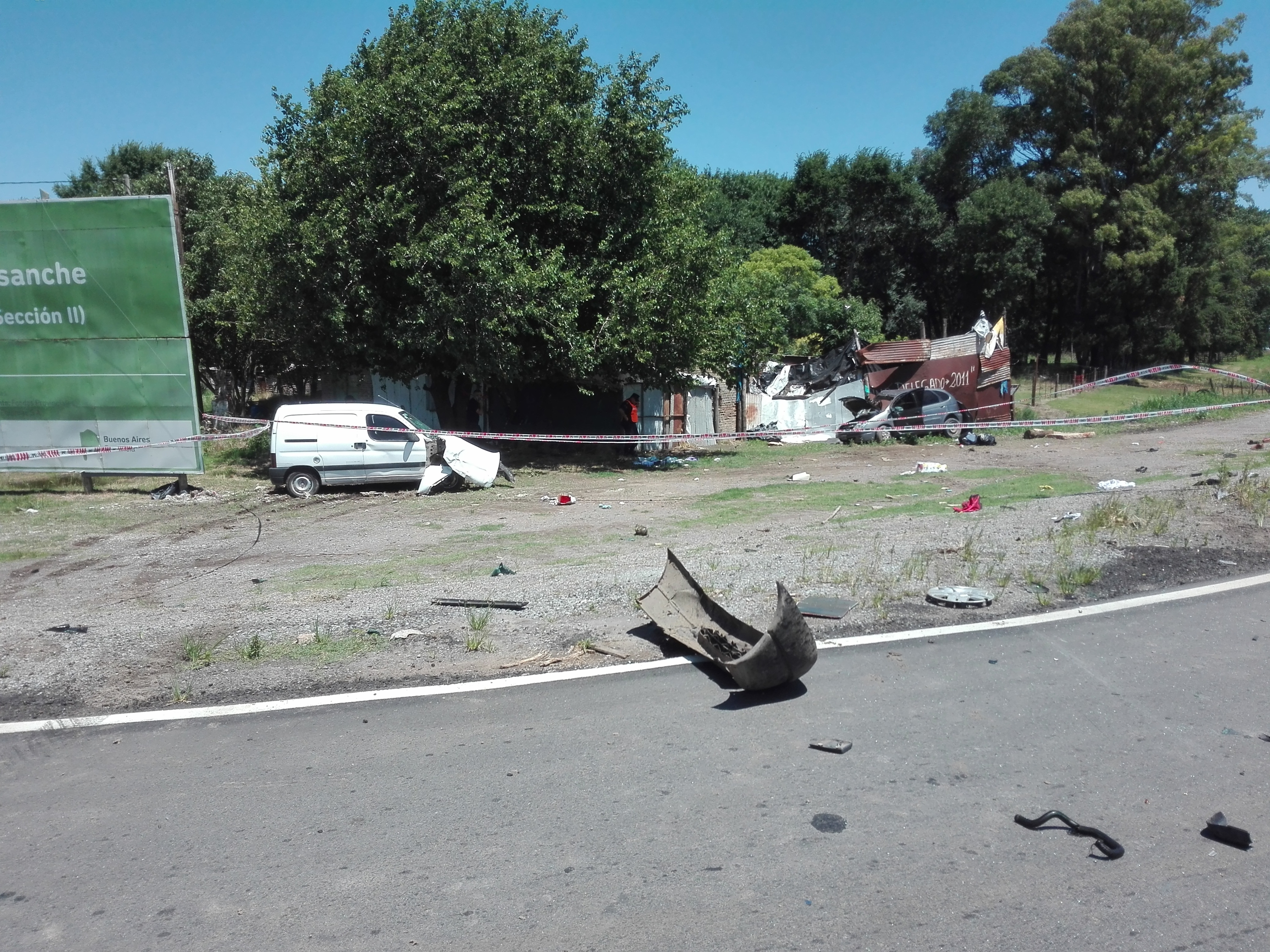 Fatal accidente en la ruta 51 y el cruce que une La Violeta con Guerrico
