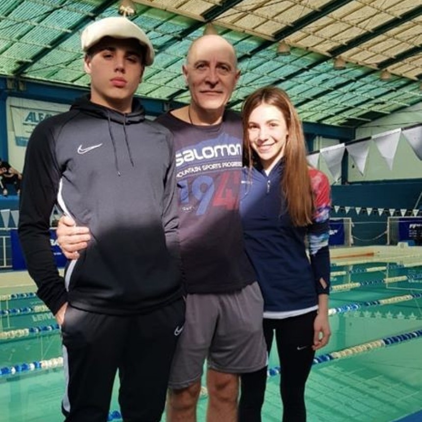 Buen desempeño de CatalinaOviedo y Francisco Butti en el Argentino de natación 
