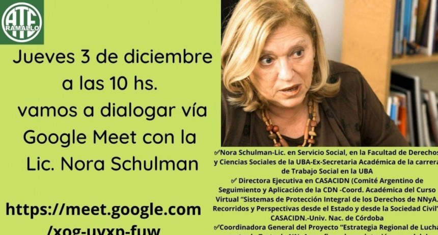 ATE Ramallo continúa el Ciclo de Charlas virtuales 