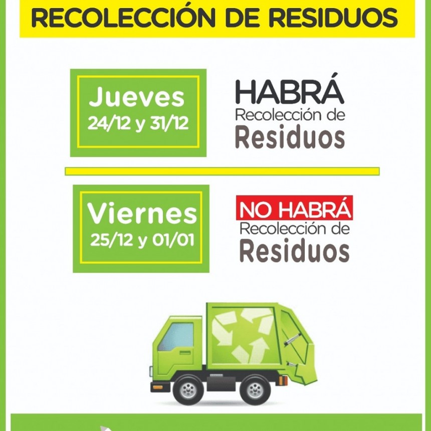 Servicio de recolección de residuos en las fiestas