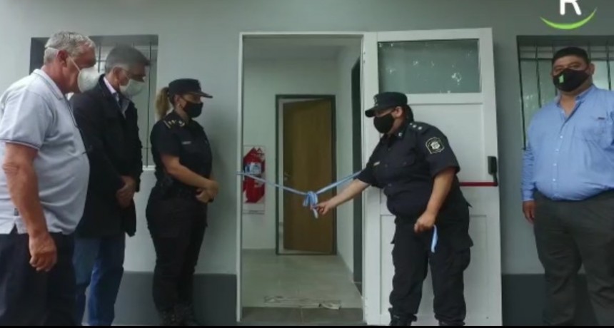 El Intendente Perie inauguró el nuevo puesto de vigilancia en Villa General Savio