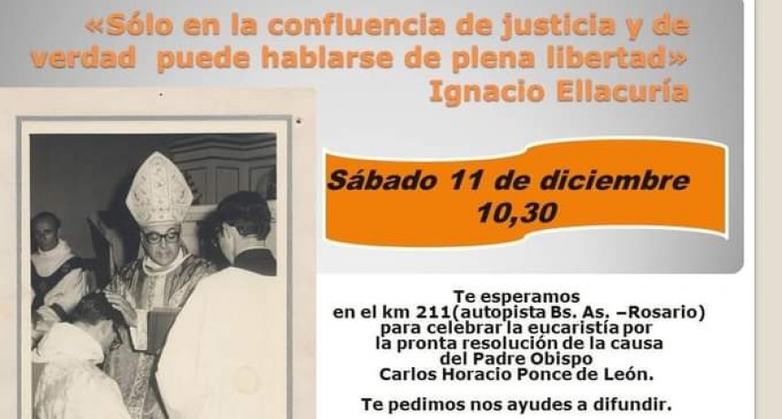 Pedido y misa por la causa Ponce de Léon