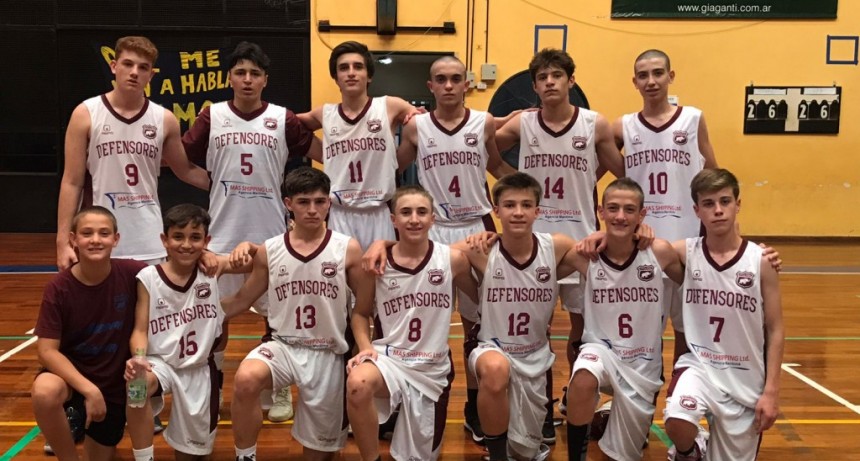 Defensores campeón invicto en el Regional Sub15 de básquet