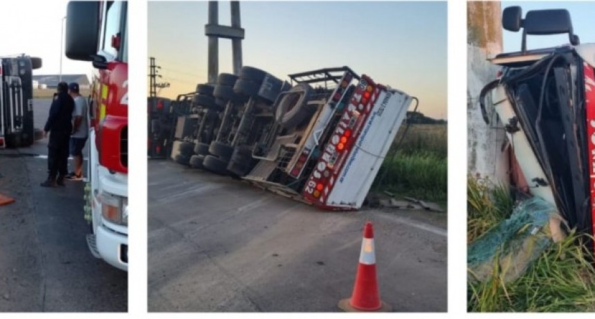 Villa General Savio: Murió un joven camionero, tras embestir una columna del tendido eléctrico y volcar al costa del camino