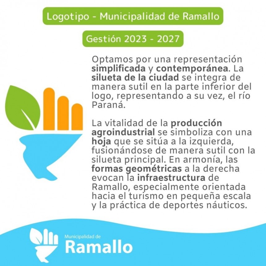 La municipalidad de Ramallo develó su identidad a través de un logotipo renovado