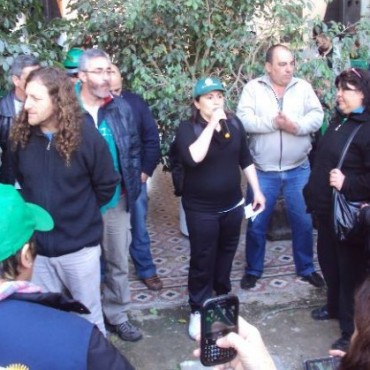 Reprimen a los trabajadores de ATE en San Nicolás