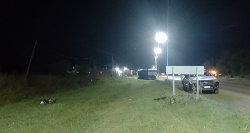 Siniestro vial con un motociclista gravemente herido en Villa General Savio