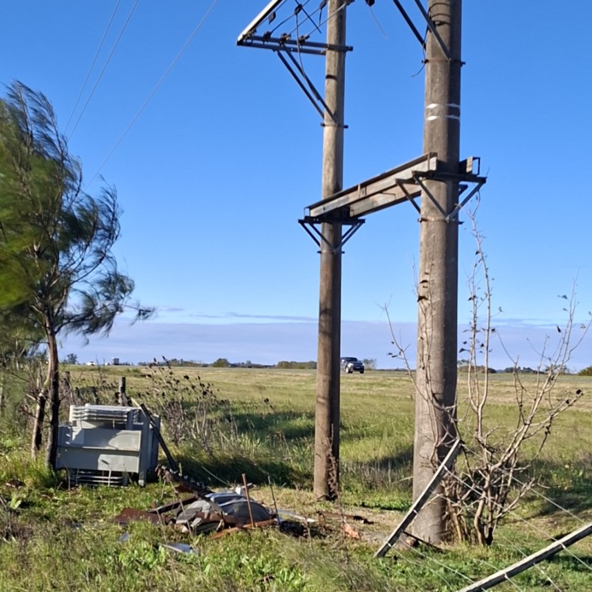 Golpe a la infraestructura rural: roban un transformador en cercan&iacute;as del establecimiento Santa Celestina