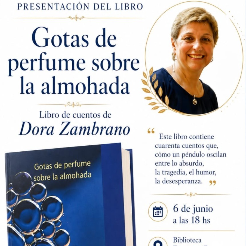 Dorita Zambrano presentar&aacute; su libro 