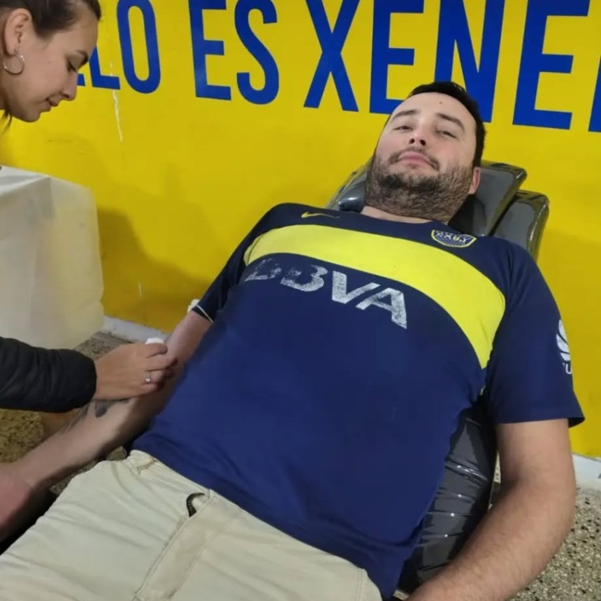 Exitosa campa&ntilde;a solidaria: la colecta de sangre impulsada por la Pe&ntilde;a Ramallo es Xeneize super&oacute; las expectativas